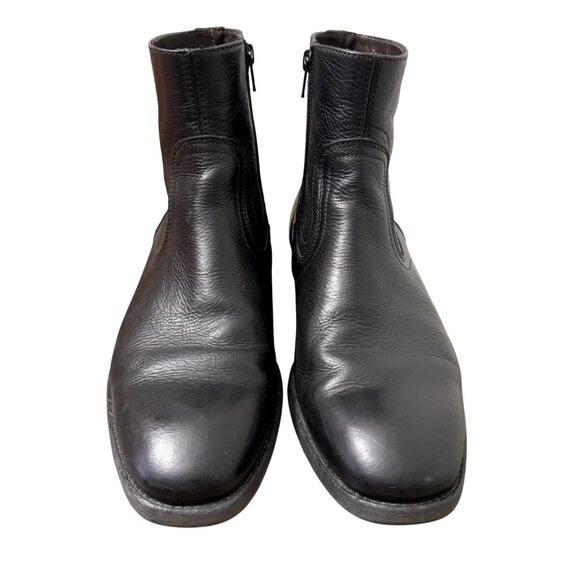 **NFS. Bally Switzerland Black Leather Mens Size EU42 US9 Side Zip Chelsea Boots main image 8